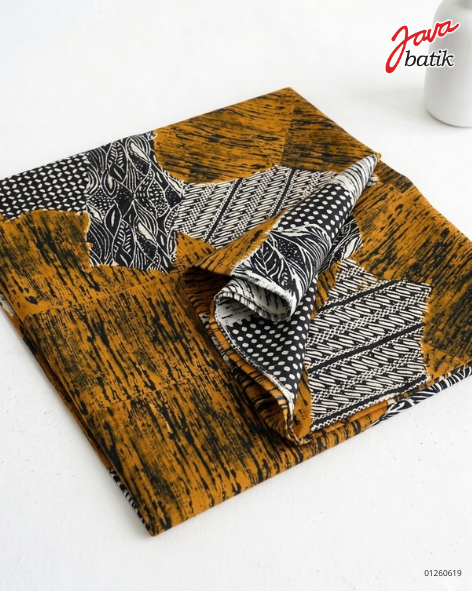 Kain Potongan Katun Lukis Abstrak B741