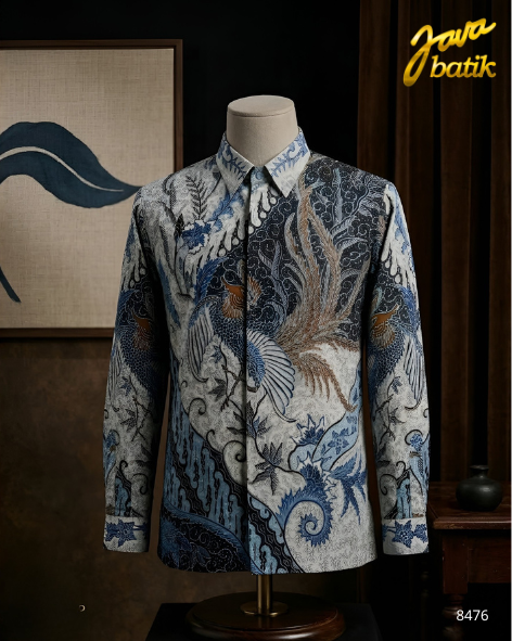 Kemeja Katun Tulis Abu Burung Parang, Lainnya TA012A