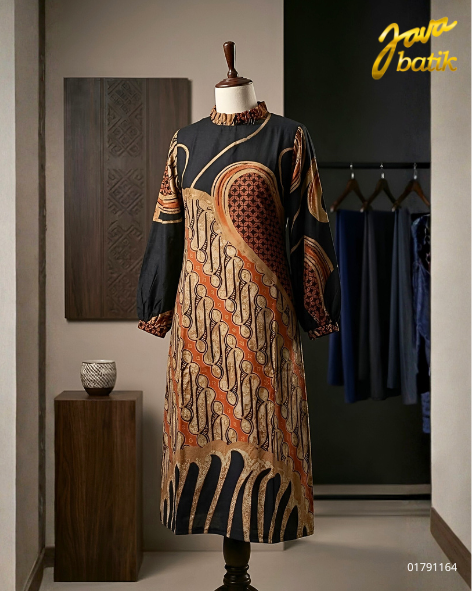 Dress Parang Abstrak Tangan Lubang