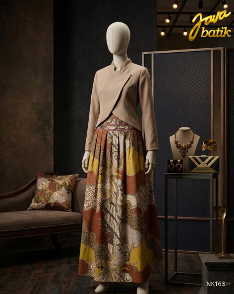 Setelan Atasan + Rok Kombinasi NK163